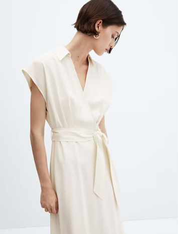 Belt wrap dress